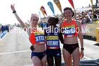 From left to right: Gemma Steel 2nd, Maray Keitany winner and Jelina Prokopcuka 3rd in the womens Morrisons Great North Run. Photo: David T. Hewitson/Sports for All Pics